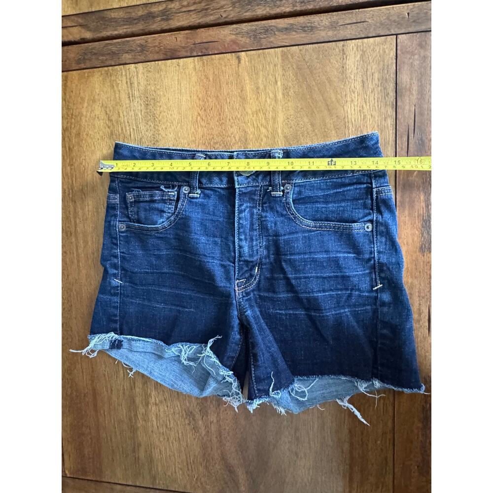 American Eagle Dark Wash Denim Shorts Women’s Size 6 - Picture 4 of 10